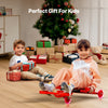 VEVOR Ride on Scooter 132 lbs Swing Side-to-Side for Amazing Riding Red, for Ages 4+, Powered by Zig-Zag Motion, Ride on Drifting Toy, with Adjustable Length, for Hard Surface, Indoor & Outdoor
