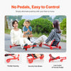VEVOR Ride on Scooter, Load Capacity of 198 lbs, Swing Side-to-Side for Amazing Ride Powered by Zig-Zag Motion, Ride on Drifting Toy for Ages 10+, Rides on Any Hard Surface for Indoor & Outdoor, Red
