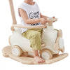 VEVOR 5 in 1 Rocking Horse for Toddlers 1-3 Years, Baby Rocking Horse with Trampoline, Detachable Balance Board, Push Handle and 4 Smooth Wheels, Support to 80lbs Kids Ride on Toy, White
