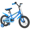 VEVOR Kids Bike, 14 Inches BMX Style Children Bicycle, Rider Height 2.95 ft - 3.77 ft, Training Wheels Included, Sturdy and Easy to Assemble, Toddler Bike for Boys & Girls Learning to Ride, Blue