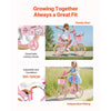 VEVOR Kids Bike, 16 Inches Princess Style Children Bicycle with Streamers & Basket, Rider Height 3.28 ft - 4.27 ft, Doll Seat & Training Wheels Included, Toddler Bike for Girls Learning to Ride, Pink