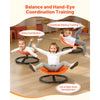 VEVOR Kids Swivel Chair, 220 lbs Capacity, Sensory Spinning Chair, Autistic Kids Sensory Toy Seat with Non-Slip Metal Base, Round Shape Toddler Sit & Spin Seat for Coordination Balance Focus, Orange