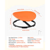 VEVOR Kids Swivel Chair, 220 lbs Capacity, Sensory Spinning Chair, Autistic Kids Sensory Toy Seat with Non-Slip Metal Base, Round Shape Toddler Sit & Spin Seat for Coordination Balance Focus, Orange