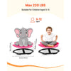 VEVOR Kids Swivel Chair, 220 lbs Capacity, Flower Shape Sensory Spinning Chair, Autistic Kids Sensory Toy Seat with Non-Slip Metal Base, Toddler Sit & Spin Seat for Coordination Balance Focus, Rose