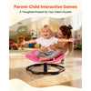 VEVOR Kids Swivel Chair, 220 lbs Capacity, Flower Shape Sensory Spinning Chair, Autistic Kids Sensory Toy Seat with Non-Slip Metal Base, Toddler Sit & Spin Seat for Coordination Balance Focus, Rose