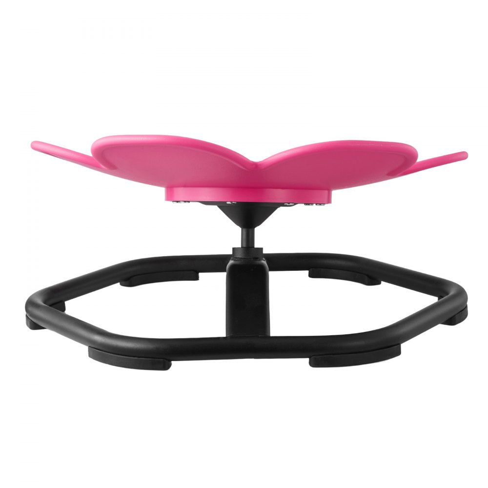 VEVOR Kids Swivel Chair, 220 lbs Capacity, Flower Shape Sensory Spinning Chair, Autistic Kids Sensory Toy Seat with Non-Slip Metal Base, Toddler Sit & Spin Seat for Coordination Balance Focus, Rose