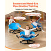 VEVOR Kids Swivel Chair, 220 lbs Capacity, Cylinder Shape Sensory Spinning Chair, Autistic Kids Sensory Toy Seat with Non-Slip Metal Base, Toddler Sit & Spin Seat for Coordination Balance Focus, Blue