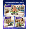 VEVOR Spinning Chair for Autistic Kids Ages 3-12 Autism Sensory Toy 165 LBS, Sensory Swivel Seat for Children ADHD, Glow in the Dark, Training Body Coordination, 20.4" L x 20.5" W Rocket Shape, Green