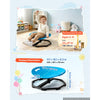 VEVOR Spinning Chair for Autistic Kids Ages 2-6 Autism Sensory Toy 110 LBS, Sensory Swivel Seat Products for Children ADHD, Training Body Coordination Balance, 16.9" L x 14" W, Rounded Shape, Blue