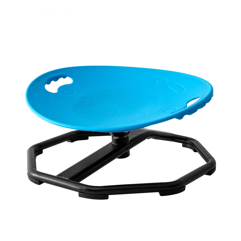 VEVOR Spinning Chair for Autistic Kids Ages 2-6 Autism Sensory Toy 110 LBS, Sensory Swivel Seat Products for Children ADHD, Training Body Coordination Balance, 16.9" L x 14" W, Rounded Shape, Blue