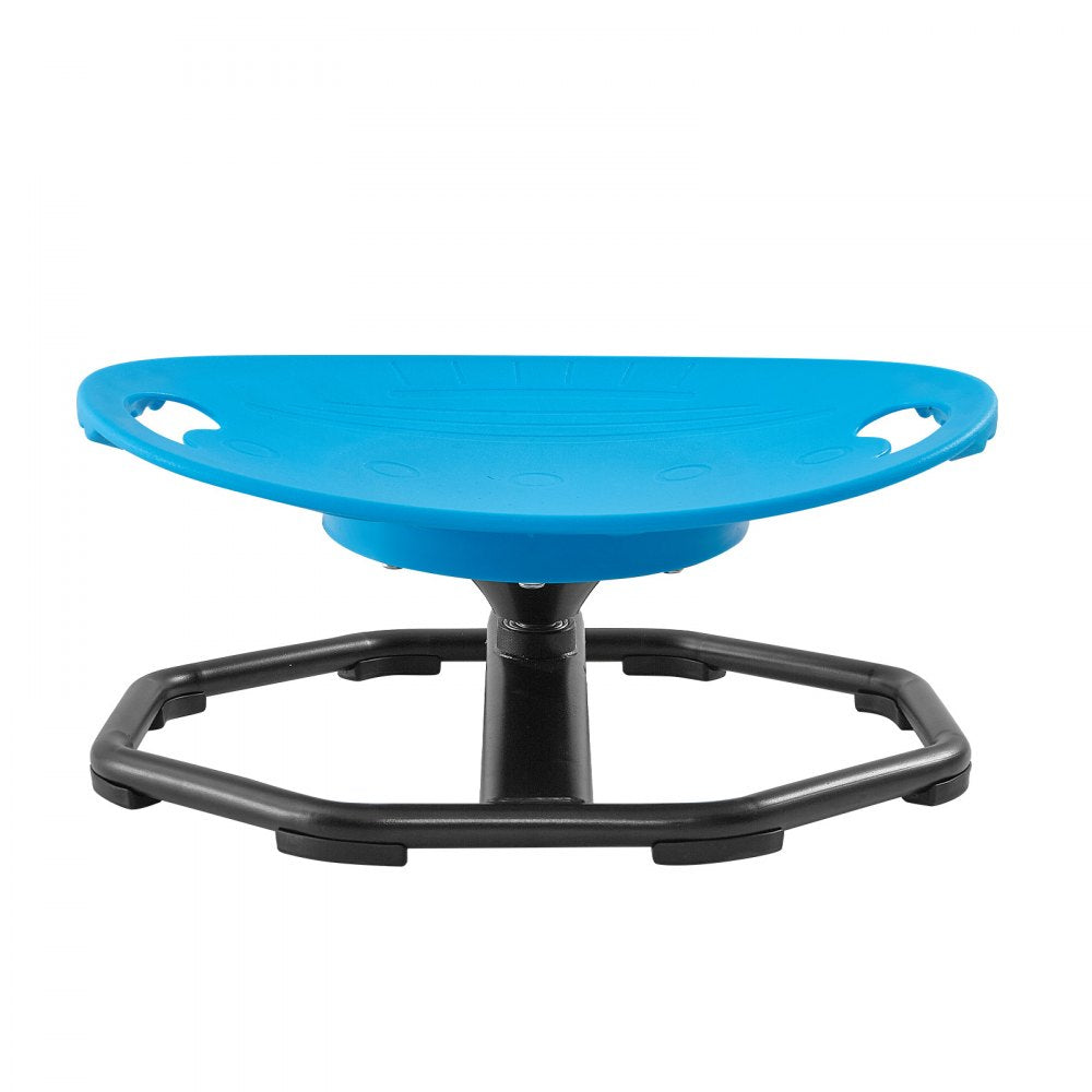VEVOR Spinning Chair for Autistic Kids Ages 2-6 Autism Sensory Toy 110 LBS, Sensory Swivel Seat Products for Children ADHD, Training Body Coordination Balance, 16.9" L x 14" W, Rounded Shape, Blue
