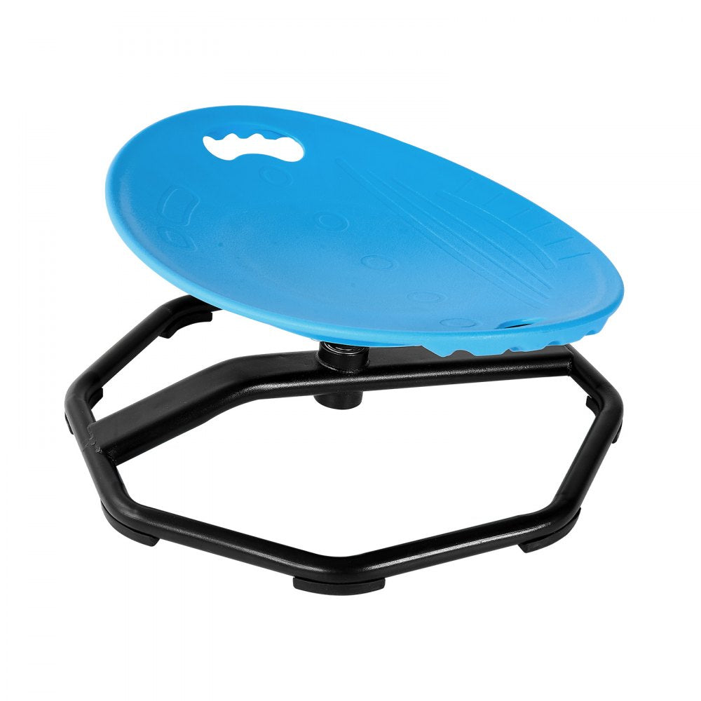 VEVOR Spinning Chair for Autistic Kids Ages 2-6 Autism Sensory Toy 110 LBS, Sensory Swivel Seat Products for Children ADHD, Training Body Coordination Balance, 16.9" L x 14" W, Rounded Shape, Blue