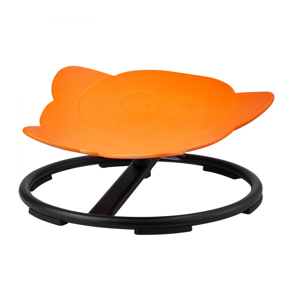 VEVOR Elephant Kids Swivel Chair, 220 LBS Capacity, 360° Spinning Chair, Autistic Kids Sensory Toy Chair with Non-Slip Metal Base, Toddler Sit and Spin Chair for Coordination Balance Focus Orange