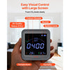 VEVOR Carbon Dioxide Monitor, CO2 Controller with Temperature and Humidity Display, NDIR Sensor, Carbon Dioxide Detector for Bedside, Home, Office, Car, Lightweight & Portable