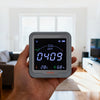 VEVOR Carbon Dioxide Monitor, CO2 Controller with Temperature and Humidity Display, NDIR Sensor Carbon Dioxide Detector, for Outdoors, Home, Office, Car, Wall-Mounted Use