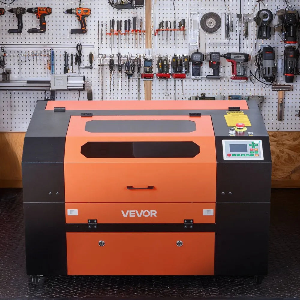 VEVOR 60W CO2 Laser Engraver, 24 x 16 in, CO2 Laser Engraver Cutter Machine with 4 Way Pass Air Assist, Engraving Cutting Machine, Compatible with LightBurn CorelDRAW RDWorks, for Wood Acrylic Glass