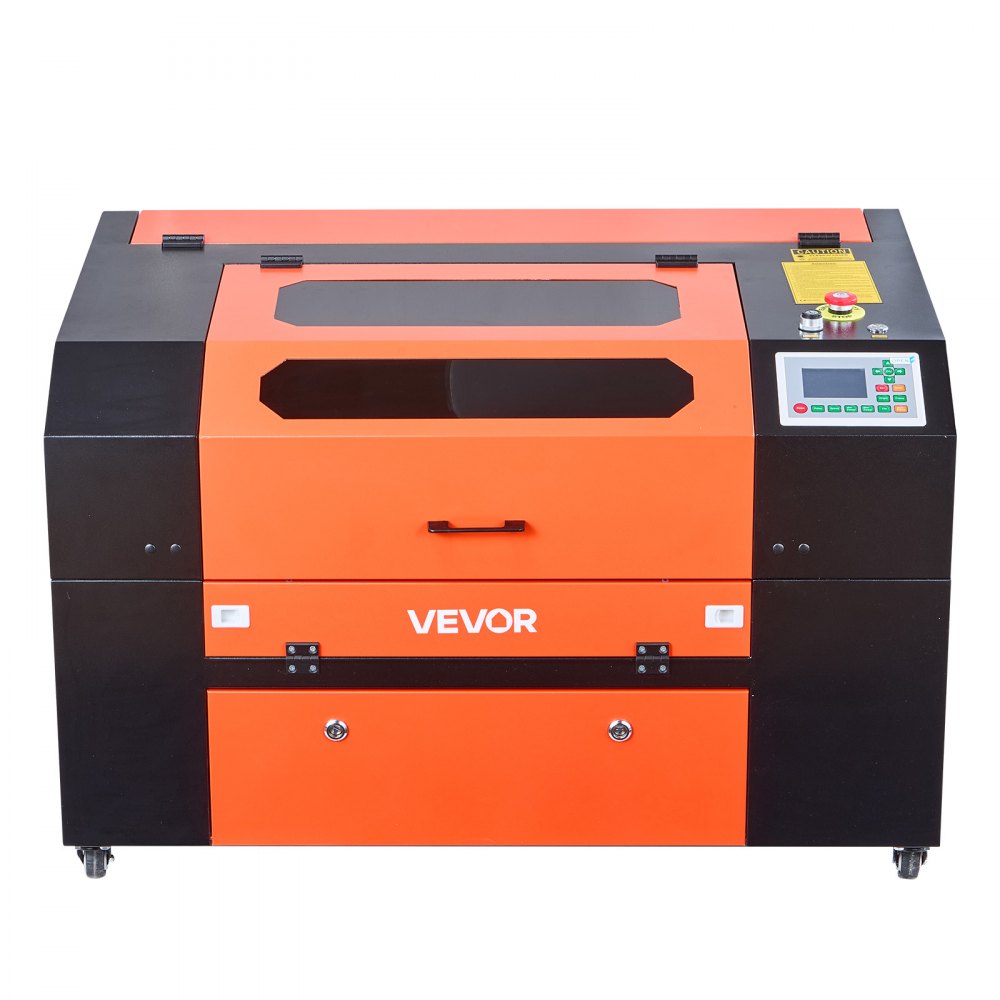 VEVOR 60W CO2 Laser Engraver, 24 x 16 in, CO2 Laser Engraver Cutter Machine with 4 Way Pass Air Assist, Engraving Cutting Machine, Compatible with LightBurn CorelDRAW RDWorks, for Wood Acrylic Glass