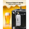 VEVOR CO2 Tank, 10 lbs New Aluminum Alloy Cylinder, CO2 Air Tank with Light Spray Coating, CGA320 Valve, Handle & Adjustable Pressure, DOT Approved Cylinder for Draft Beer Dispensing and Soda Maker