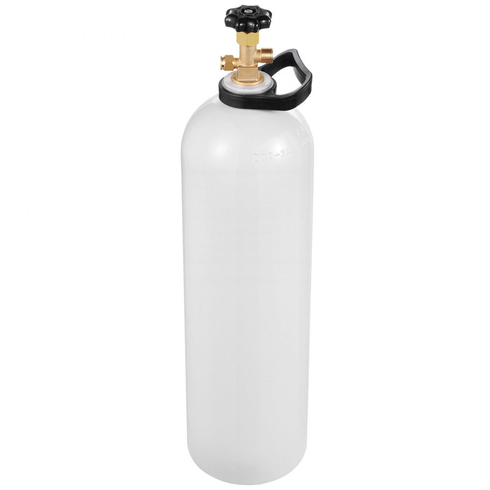 VEVOR CO2 Tank, 15 lbs New Aluminum Alloy Cylinder, CO2 Air Tank with Light Spray Coating, CGA320 Valve, Handle & Adjustable Pressure, DOT Approved Cylinder for Draft Beer Dispensing and Soda Maker