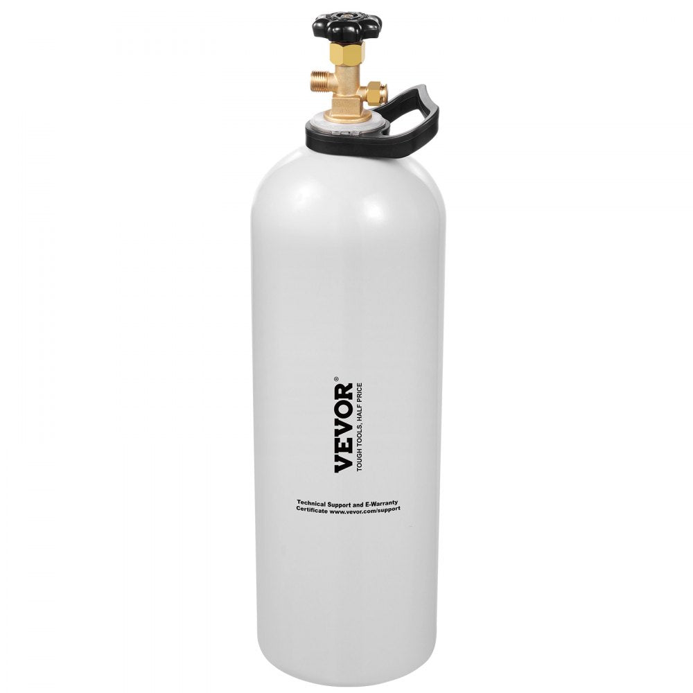 VEVOR CO2 Tank, 20 lbs New Aluminum Alloy Cylinder, CO2 Air Tank with Spray Coating, CGA320 Valve, Handle & Adjustable Pressure, DOT & TC Approved Cylinder for Draft Beer Dispensing and Soda Maker