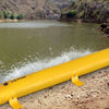 VEVOR Flood Barrier, 12 ft Length x 12 in Height Sandbag Alternative, Water Barrier for Flooding with Great Waterproof Effect, Reusable PVC Water Diversion Tubes, Flood Barriers for Home, Door, Garage
