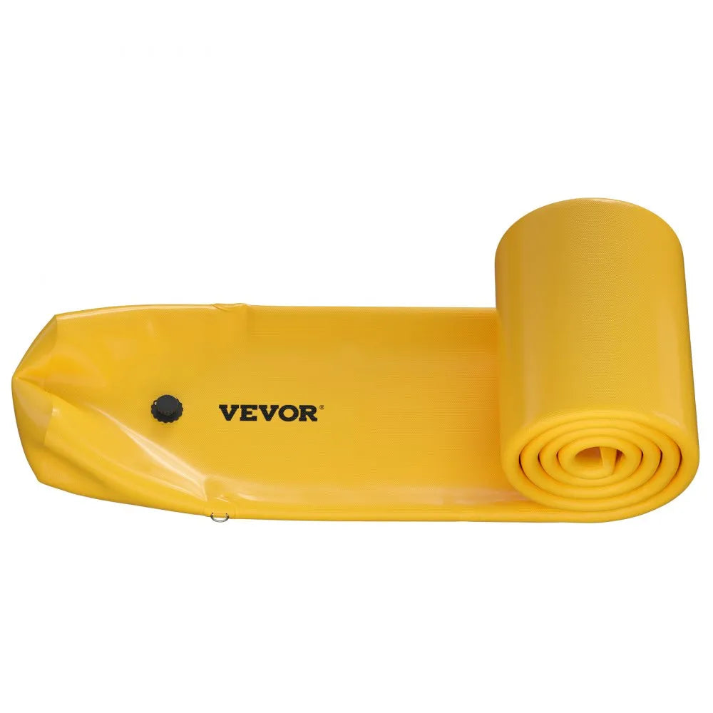 VEVOR Flood Bag, 24 ft Length x 12 in Height, Reusable PVC Water Diversion Tubes, Lightweight with Excellent Waterproof Effect Used for Doorways, Garages, Yellow