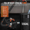 VEVOR Fuel Transfer Pump, 12V DC 15 GPM 1/4 HP, Portable Electric Diesel Transfer Pump with Auto Shut-Off Fuel Nozzle, Long Inlet & Outlet Hose for Gasoline, Diesel, Kerosene, Methanol Blends