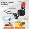 VEVOR Fuel Transfer Pump, 12V DC 15 GPM 1/4 HP, Portable Electric Diesel Transfer Pump with Auto Shut-Off Fuel Nozzle, Long Inlet & Outlet Hose for Gasoline, Diesel, Kerosene, Methanol Blends