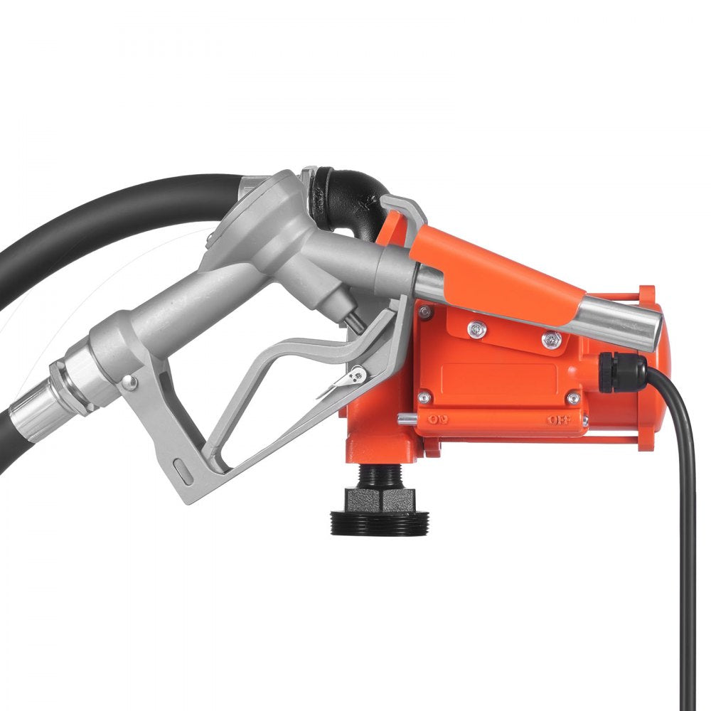 VEVOR Fuel Transfer Pump, 12V DC 15 GPM, Cast Iron Diesel Transfer Pump Kit, with Manual Nozzle, Discharge Hose, Overheat Protection, Power Cable, Explosion-Proof, for Gasoline Diesel Kerosene & More