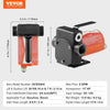 VEVOR Fuel Transfer Pump, 12V DC 5.3 GPM 1/10 HP, Portable Electric Diesel Transfer Pump with Auto Shut-Off Fuel Nozzle, Long Inlet & Outlet Hose for Gasoline, Diesel, Kerosene, Methanol Blends