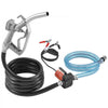 VEVOR Fuel Transfer Pump, 12V DC 5.3 GPM 1/10 HP, Portable Electric Diesel Transfer Pump with Auto Shut-Off Fuel Nozzle, Long Inlet & Outlet Hose for Gasoline, Diesel, Kerosene, Methanol Blends