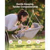VEVOR Baby Swing 66 lbs Weight Capacity 3 Modes Canvas Hammock Swing Gray, for Indoor and Outdoor, 5-Point Harness and Tree Straps, Wooden Hanging Seat with Integrated Cushion for Baby to Toddler