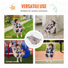 VEVOR Canvas Hammock Swing, 3 Modes Baby Swing Indoor and Outdoor with 5-Point Harness,  and Tree Straps, 150lbs Weight Capacity, Integrated Cushion, Wooden Hanging Swing Seat for Baby to Toddler