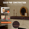 VEVOR Fireplace Mantel, 48" x 8" x 5", 50 lbs Weight Capacity, Natural Wood Mantel for Over Fireplace, Wall Mounted Floating Farmhouse Shelf, Handcrafted Fireplace Mantel for Wall Decor, Rustic Brown