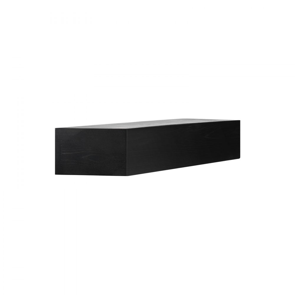 VEVOR Fireplace Mantel, 48" x 8" x 5", 50 lbs Weight Capacity, Natural Wood Mantel for Over Fireplace, Wall Mounted Floating Farmhouse Shelf, Handcrafted Fireplace Mantel for Wall Decor, Espresso