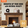 VEVOR Fireplace Mantel, 60" x 8" x 6", 50 lbs Weight Capacity, Natural Wood Mantel for Over Fireplace, Wall Mounted Floating Farmhouse Shelf, Handcrafted Fireplace Mantel for Wall Decor, Natural Brown