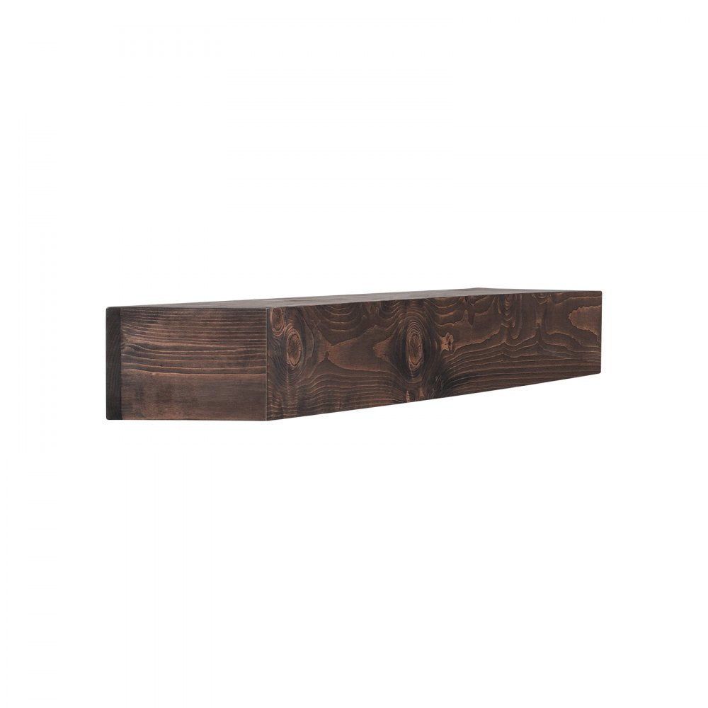 VEVOR Fireplace Mantel, 72" x 8" x 5", 50 lbs Weight Capacity, Natural Wood Mantel for Over Fireplace, Wall Mounted Floating Farmhouse Shelf, Handcrafted Fireplace Mantel for Wall Decor, Light Brown