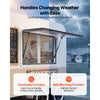 VEVOR Concession Window 36x24 in Aluminum Alloy & Acrylic Service Window, for Food Truck, Up to 85 Degrees Stand Serving with 2 Sliding Screen Windows, Awning Door and Drag Hook, Rainwater Resistant