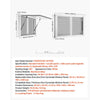 VEVOR Concession Window 36x24 in Aluminum Alloy & Acrylic Service Window, for Food Truck, Up to 85 Degrees Stand Serving with 2 Sliding Screen Windows, Awning Door and Drag Hook, Rainwater Resistant