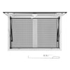 VEVOR Concession Window 36x24 in Aluminum Alloy & Acrylic Service Window, for Food Truck, Up to 85 Degrees Stand Serving with 2 Sliding Screen Windows, Awning Door and Drag Hook, Rainwater Resistant