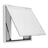 VEVOR Concession Window 36x36 in Aluminum Alloy Frame Service Window, for Food Truck, Up to 85 Degrees Stand Serving with 4 Sliding Screen Windows, Awning Door and Drag Hook, Rainwater Resistant