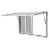 VEVOR Concession Window 48x36 in Aluminum Alloy Frame Service Window, for Food Truck, Up to 85 Degrees Stand Serving with 4 Sliding Screen Windows, Awning Door and Drag Hook, Rainwater Resistant