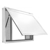 VEVOR Concession Window 48x36 in Aluminum Alloy Frame Service Window, for Food Truck, Up to 85 Degrees Stand Serving with 4 Sliding Screen Windows, Awning Door and Drag Hook, Rainwater Resistant