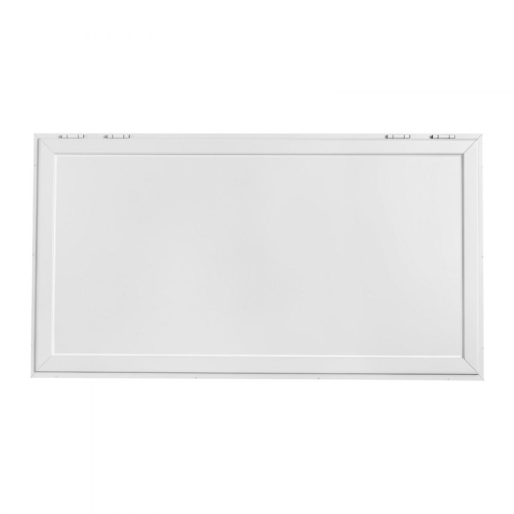 VEVOR Concession Window 48x36 in Aluminum Alloy Service Window, for Food Truck, Up to 85 Degrees Stand Serving with 2 Fixed & 2 Sliding Windows, Awning Door and Drag Hook, Rainwater Resistant