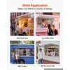 VEVOR Concession Window 60x36 in Aluminum Alloy Service Window, for Food Truck, Up to 85 Degrees Stand Serving with 4 Sliding Acrylic Windows, Awning Door and Drag Hook, Rainwater Resistant