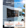 VEVOR Concession Window 64x40 in Aluminum Alloy Service Window, for Food Truck, Up to 85 Degrees Stand Serving with 3 Fixed & 3 Sliding Windows, Awning Door and Drag Hook, Rainwater Resistant