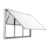 VEVOR Concession Window 64x40 in Aluminum Alloy Service Window, for Food Truck, Up to 85 Degrees Stand Serving with 3 Fixed & 3 Sliding Windows, Awning Door and Drag Hook, Rainwater Resistant