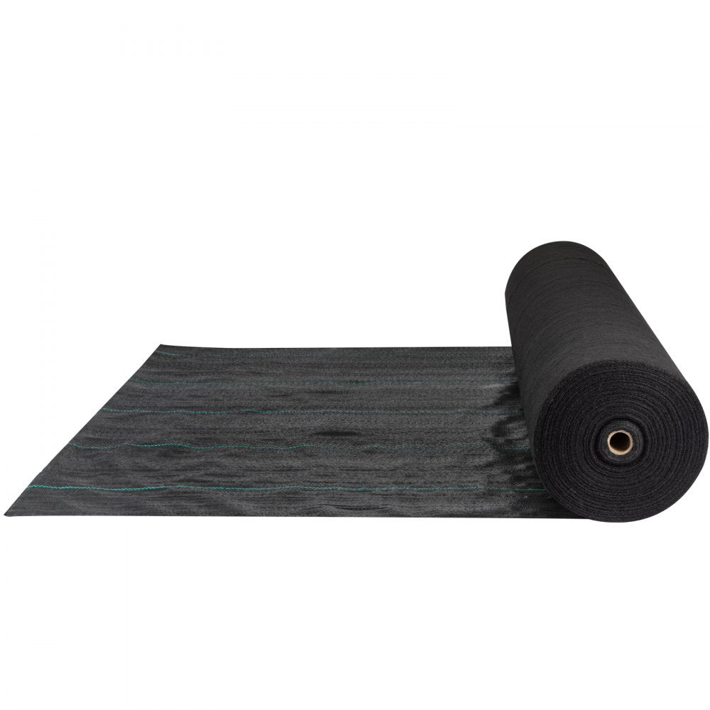 VEVOR Weed Barrier, 5.8oz Landscape Fabric, 3ft x 300ft Cover Mat Heavy Duty Woven Grass Control Geotextile for Garden, Patio, Black
