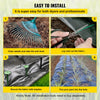 VEVOR Weed Barrier Landscape Fabric, 5 x 250 ft, 5 Oz Premium Woven Ground Cover Heavy Duty PP Material & Easy Setup, Single-Layer for Outdoor Garden, Lawn, Driveway, Black