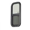 VEVOR Vertical RV Window, 12" W x 24" H Tinted Sliding RV Window with Net Screen & Trim Ring, Fit 15/16" - 1 3/4" Thickness Wall, RV Window Replacement for Teardrop Cargo Trailer Camper, DOT Approved